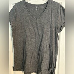 Athleta Heather Gray V-Neck Women's Tee